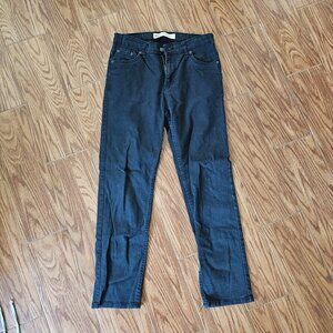 Levi’s 502 Regular Taper Jeans | Boys 12 Husky | Black Denim | Classic Fit